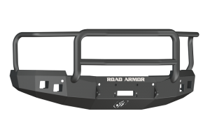 Chevrolet 1500 Front Bumper - Road Armor - Stealth Winch Bumper w/Lonestar Guard - Textured Black - `14-`15